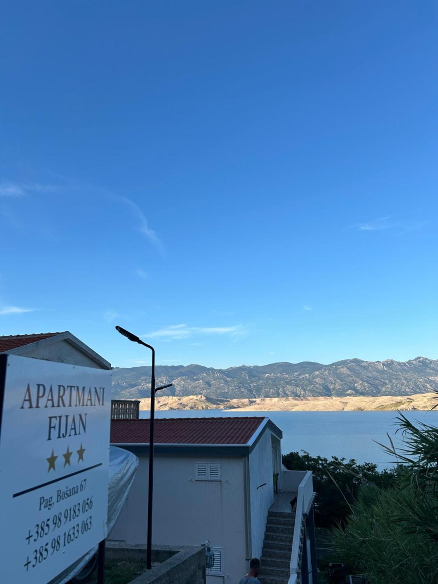 Apartmani Fijan Pag Town Esterno foto